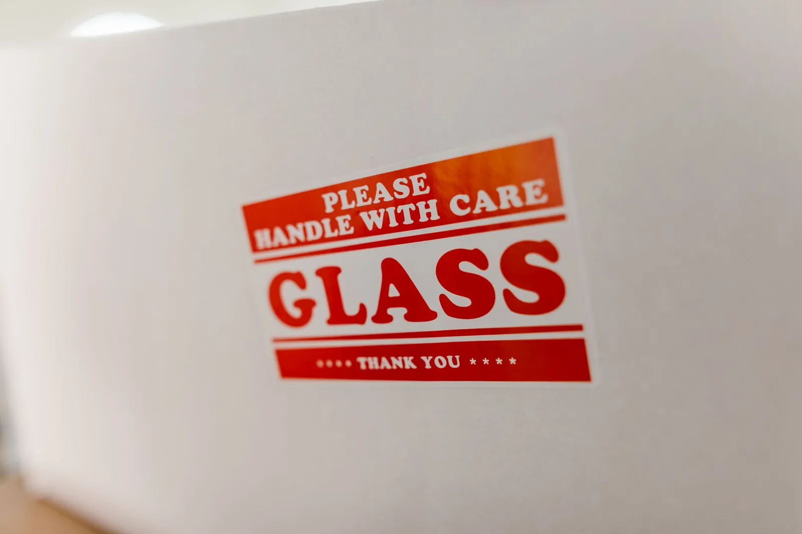 A product label showing safety warning text and packaging details.