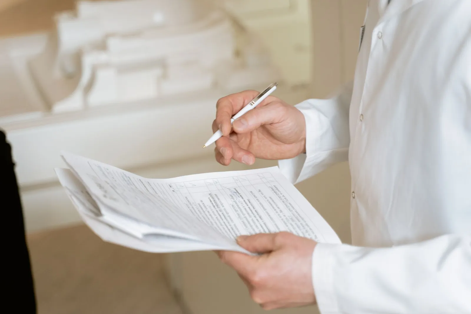 A seller reviewing a GPSR compliance checklist against a product sample.